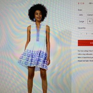 YOKE DRESS HOLLAND BLUE